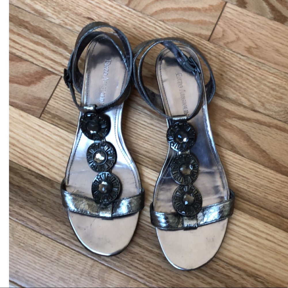 Silver sandals